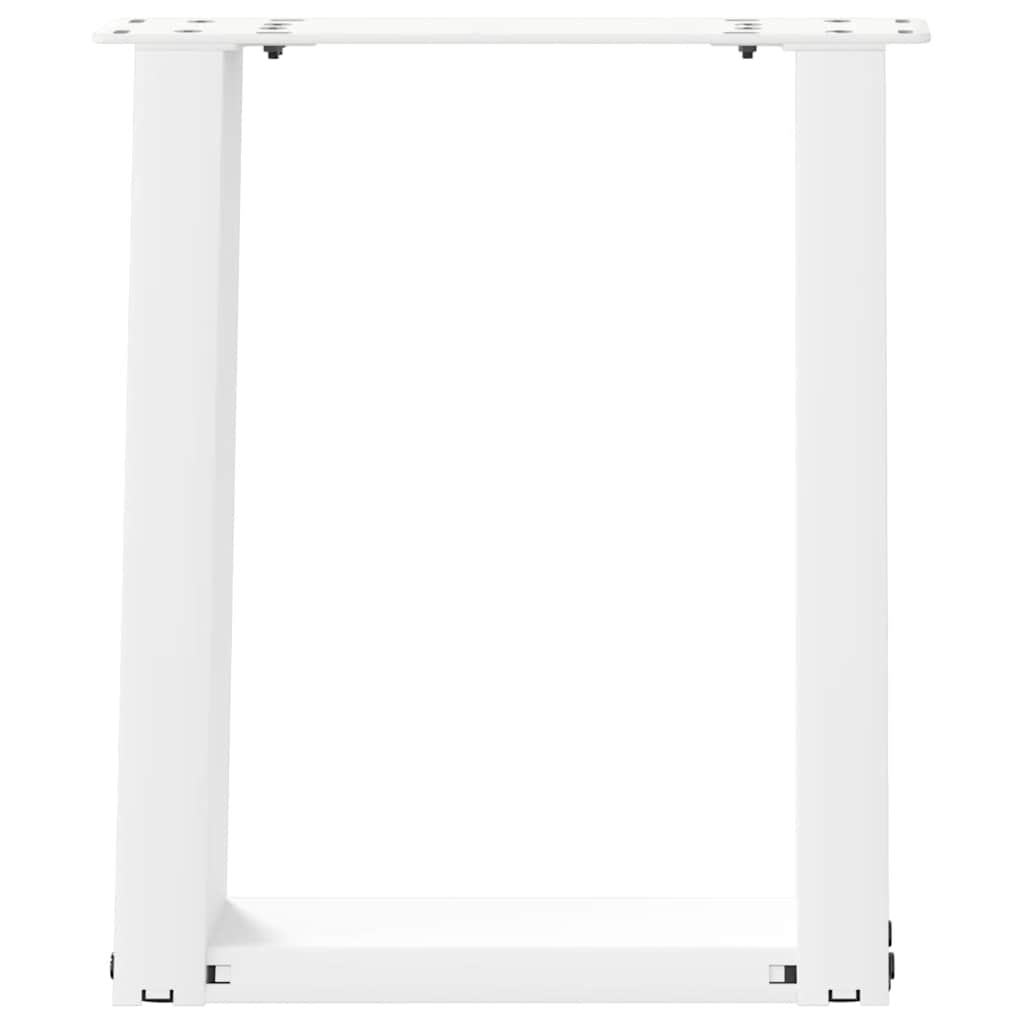 vidaXL Coffee Table Legs U-Shaped 2 pcs White 28x(42-43) cm Steel