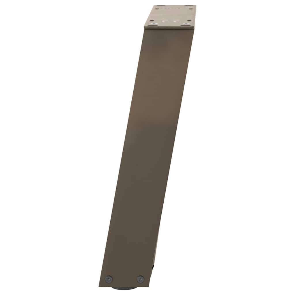 vidaXL Coffee Table Legs U-Shaped 2 pcs Natural Steel 28x(42-43) cm Steel