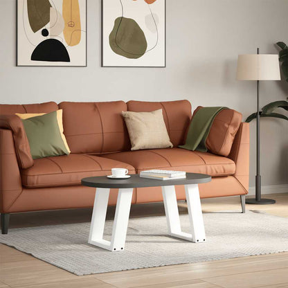 vidaXL Coffee Table Legs U-Shaped 2 pcs White 38x(42-43) cm Steel