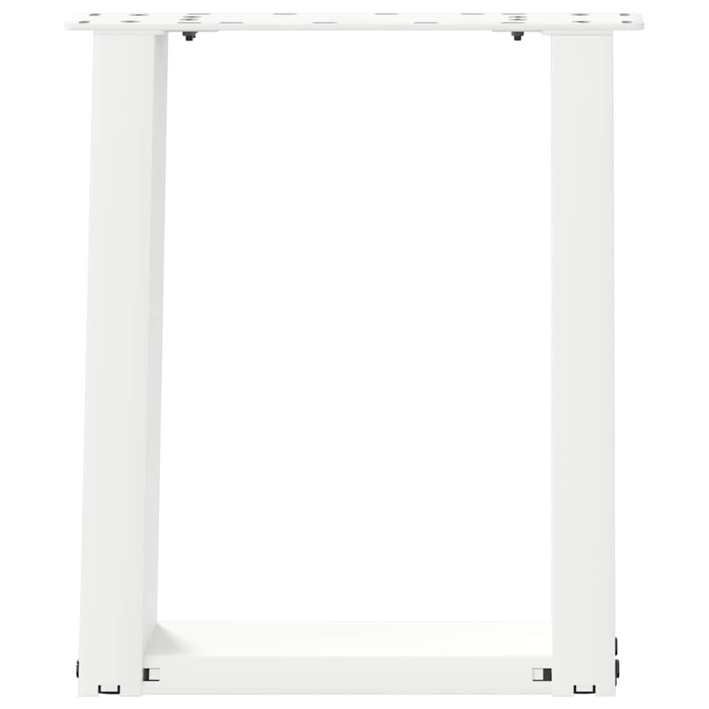 vidaXL Coffee Table Legs U-Shaped 2 pcs White 38x(42-43) cm Steel