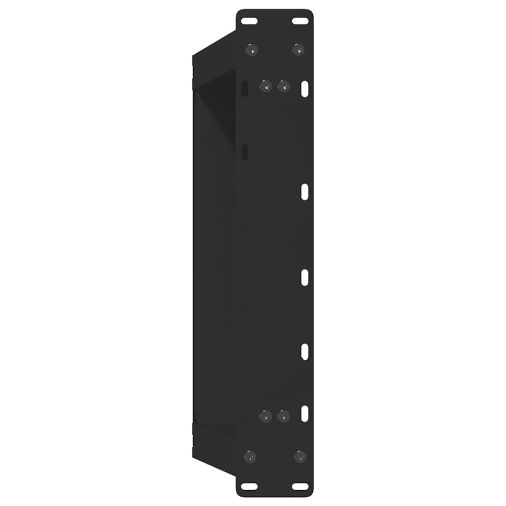 vidaXL Coffee Table Legs U-Shaped 2 pcs Black 70x(42-43) cm Steel