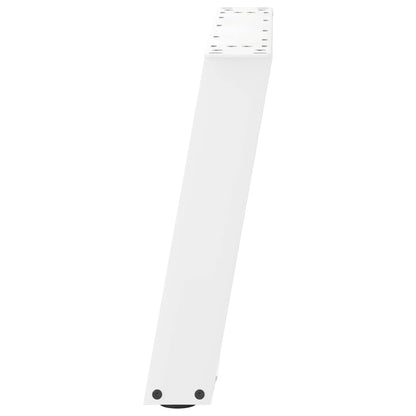 vidaXL Coffee Table Legs U-Shaped 2 pcs White 70x(42-43) cm Steel