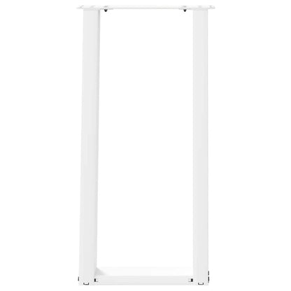 vidaXL Console Table Legs U-Shaped 2 pcs White 28x(72-73) cm Steel