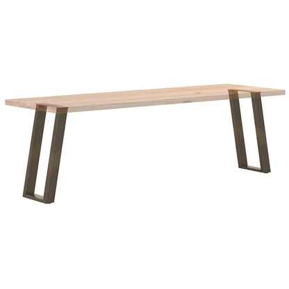 vidaXL Console Table Legs U-Shaped 2 pcs Natural Steel 38x(72-73) cm Steel
