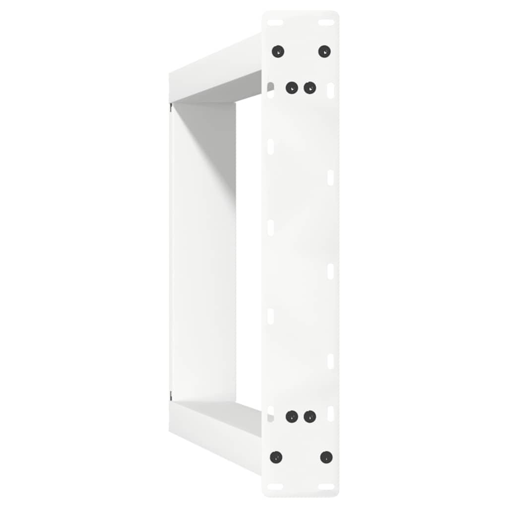 vidaXL Dining Table Legs U-Shaped 2 pcs White 50x(72-73) cm Steel