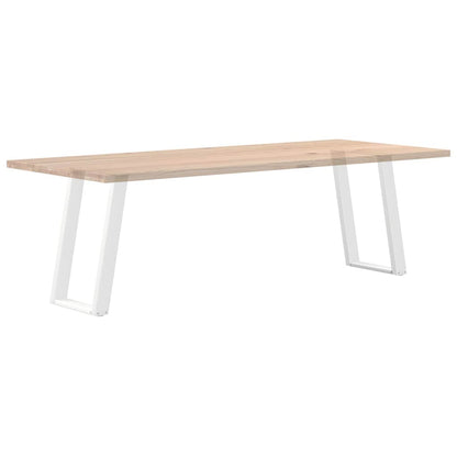 vidaXL Dining Table Legs U-Shaped 2 pcs White 50x(72-73) cm Steel