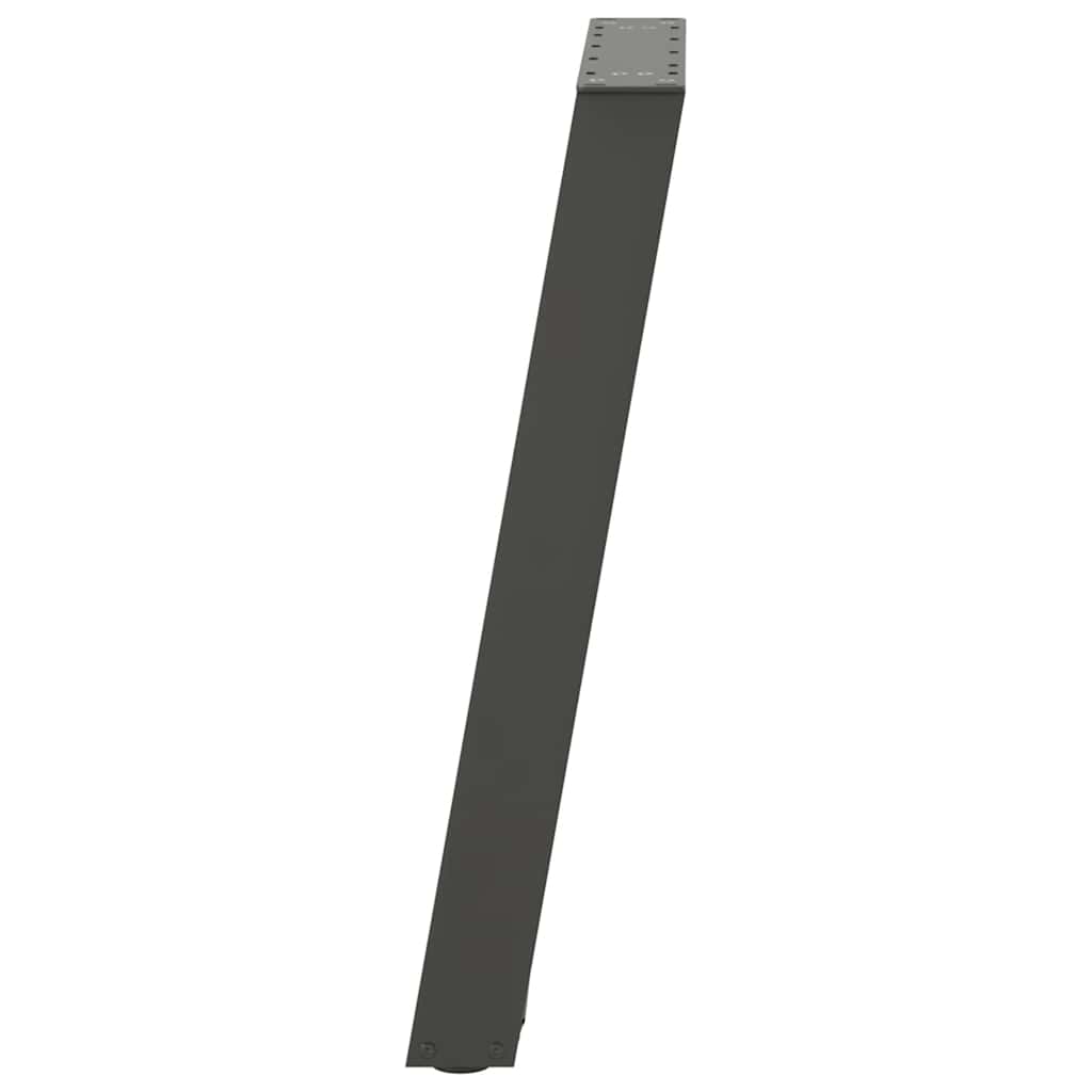 vidaXL Dining Table Legs U-Shaped 2 pcs Anthracite 50x(72-73) cm Steel