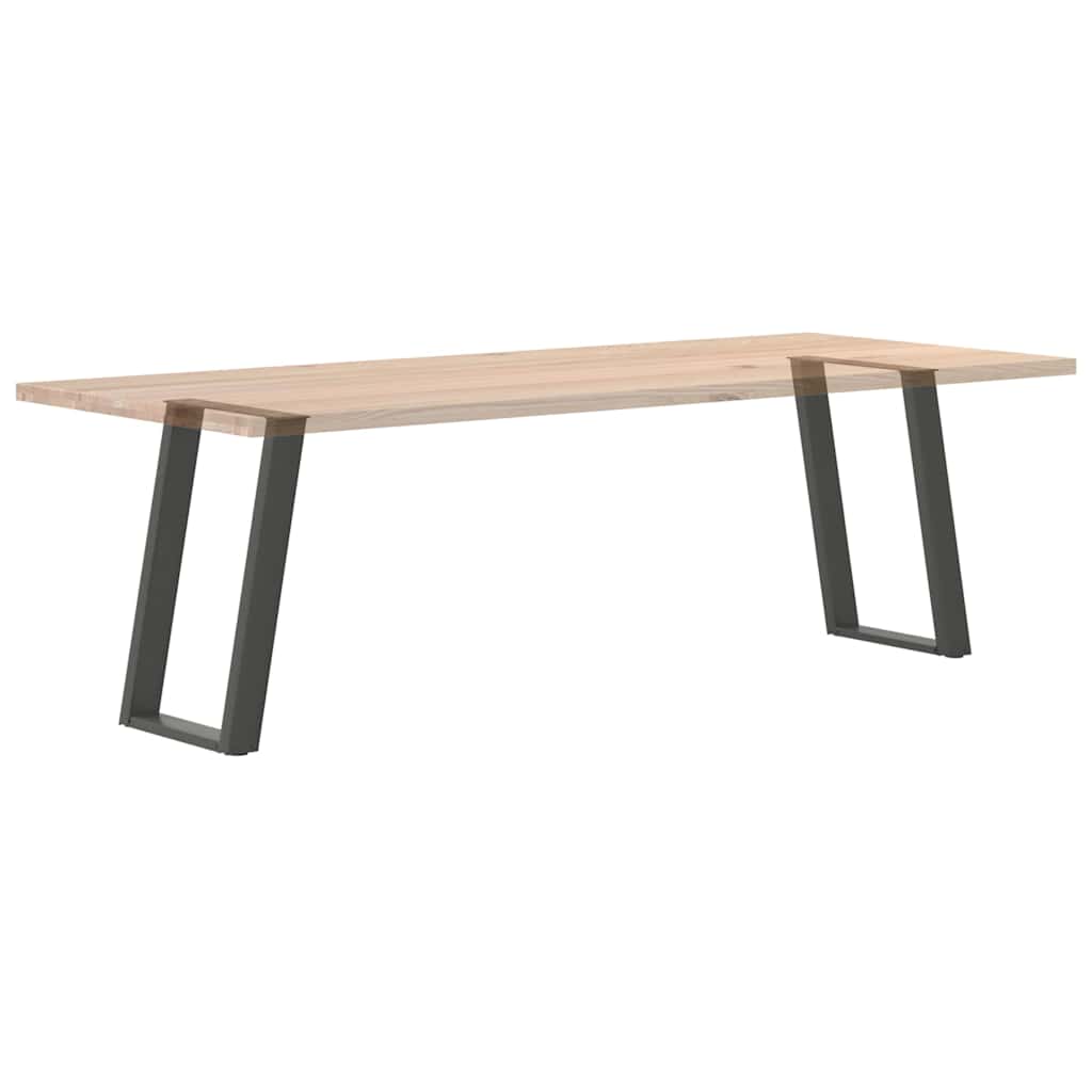 vidaXL Dining Table Legs U-Shaped 2 pcs Anthracite 50x(72-73) cm Steel
