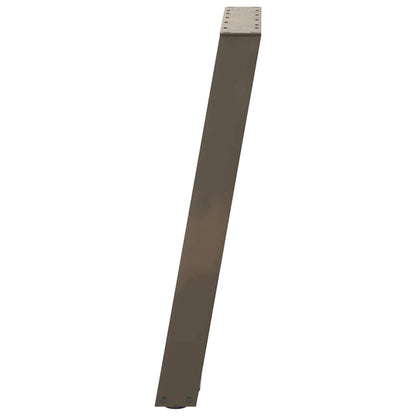 vidaXL Dining Table Legs U-Shaped 2 pcs Natural Steel 50x(72-73) cm Steel