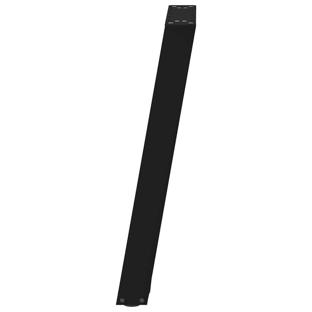 vidaXL Dining Table Legs U-Shaped 2 pcs Black 60x(72-73) cm Steel