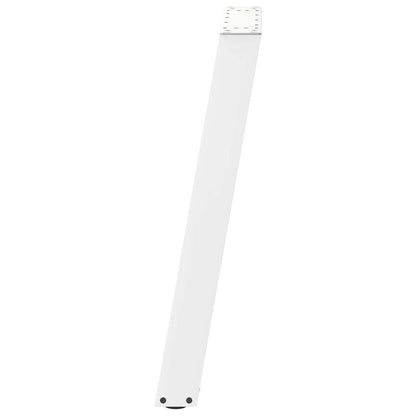 vidaXL Dining Table Legs U-Shaped 2 pcs White 60x(72-73) cm Steel