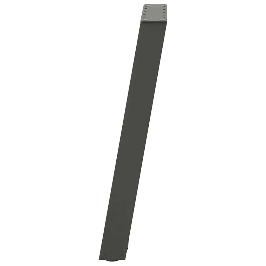 vidaXL Dining Table Legs U-Shaped 2 pcs Anthracite 60x(72-73) cm Steel