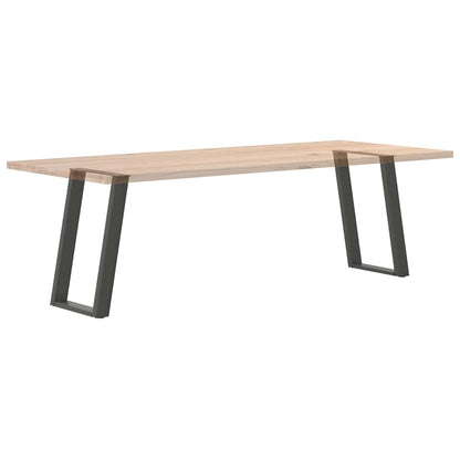 vidaXL Dining Table Legs U-Shaped 2 pcs Anthracite 60x(72-73) cm Steel