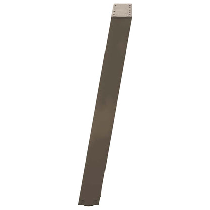 vidaXL Dining Table Legs U-Shaped 2 pcs Natural Steel 60x(72-73) cm Steel