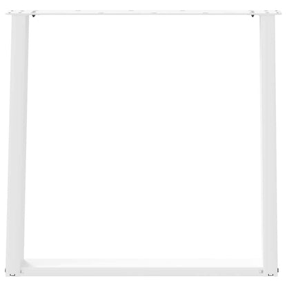 vidaXL Dining Table Legs U-Shaped 2 pcs White 70x(72-73) cm Steel