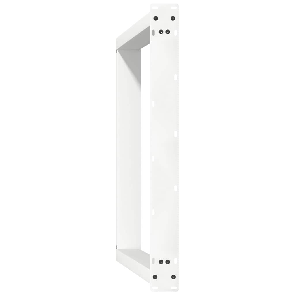 vidaXL Dining Table Legs U-Shaped 2 pcs White 70x(72-73) cm Steel
