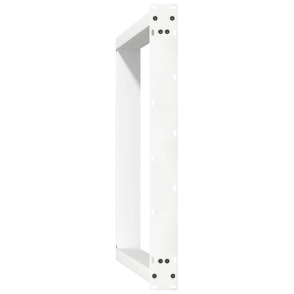 vidaXL Dining Table Legs U-Shaped 2 pcs White 70x(72-73) cm Steel