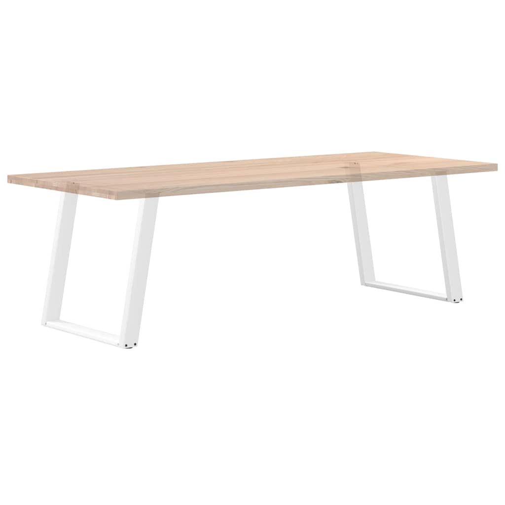vidaXL Dining Table Legs U-Shaped 2 pcs White 70x(72-73) cm Steel
