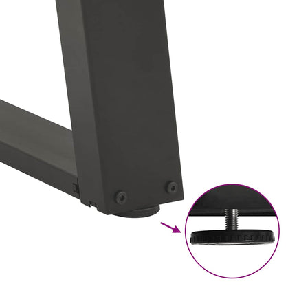 vidaXL Dining Table Legs U-Shaped 2 pcs Anthracite 70x(72-73) cm Steel