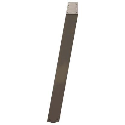 vidaXL Dining Table Legs U-Shaped 2 pcs Natural Steel 70x(72-73) cm Steel