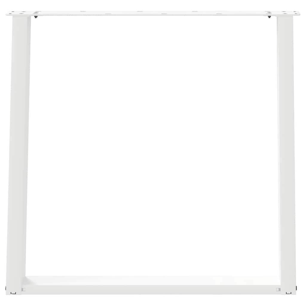 vidaXL Dining Table Legs U-Shaped 2 pcs White 80x(72-73) cm Steel