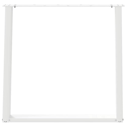 vidaXL Dining Table Legs U-Shaped 2 pcs White 80x(72-73) cm Steel