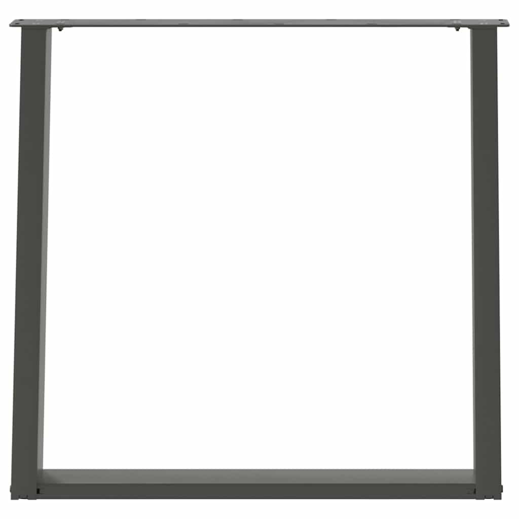 vidaXL Dining Table Legs U-Shaped 2 pcs Anthracite 80x(72-73) cm Steel