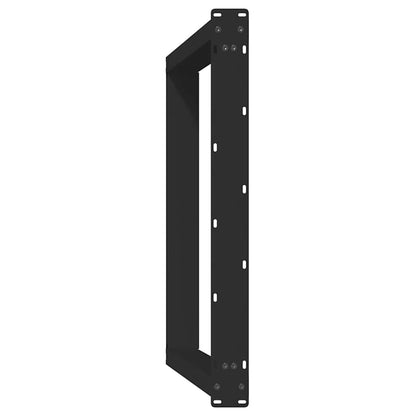 vidaXL Dining Table Legs U-Shaped 2 pcs Black 90x(72-73) cm Steel