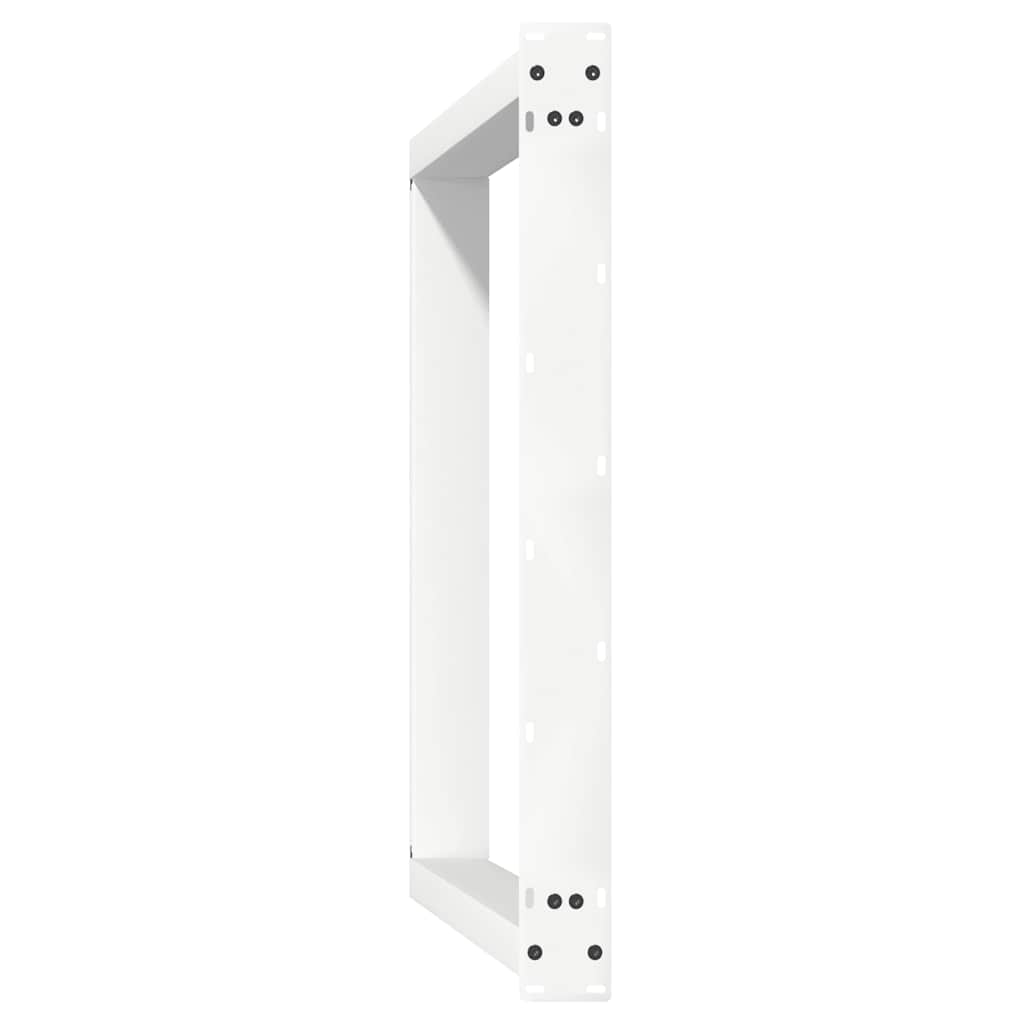 vidaXL Dining Table Legs U-Shaped 2 pcs White 90x(72-73) cm Steel