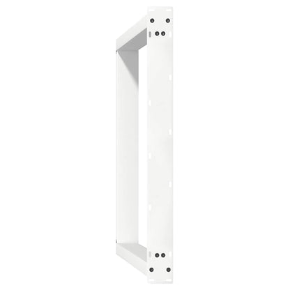 vidaXL Dining Table Legs U-Shaped 2 pcs White 90x(72-73) cm Steel