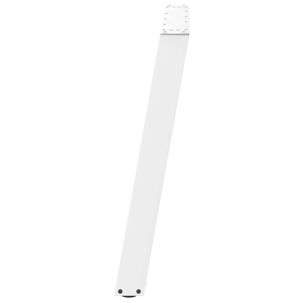 vidaXL Dining Table Legs U-Shaped 2 pcs White 100x(72-73) cm Steel
