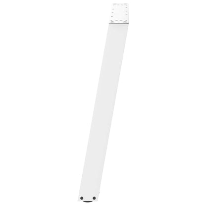 vidaXL Dining Table Legs U-Shaped 2 pcs White 100x(72-73) cm Steel