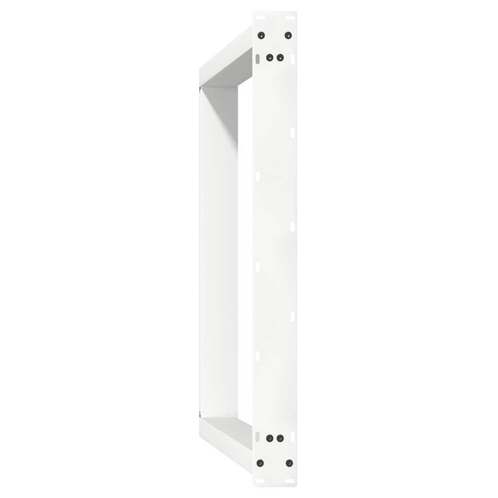 vidaXL Dining Table Legs U-Shaped 2 pcs White 100x(72-73) cm Steel