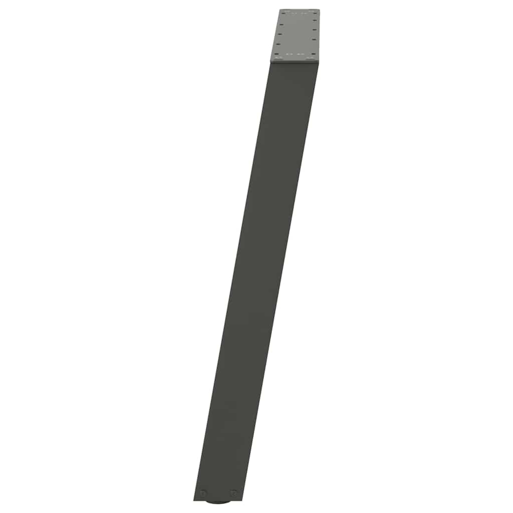 vidaXL Dining Table Legs U-Shaped 2 pcs Anthracite 100x(72-73) cm Steel
