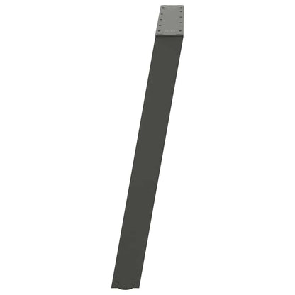 vidaXL Dining Table Legs U-Shaped 2 pcs Anthracite 100x(72-73) cm Steel