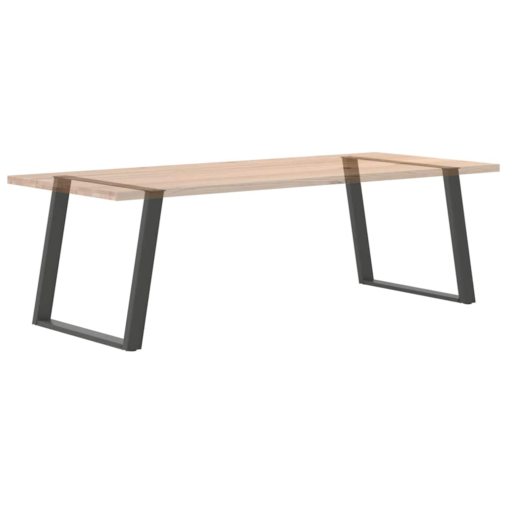 vidaXL Dining Table Legs U-Shaped 2 pcs Anthracite 100x(72-73) cm Steel