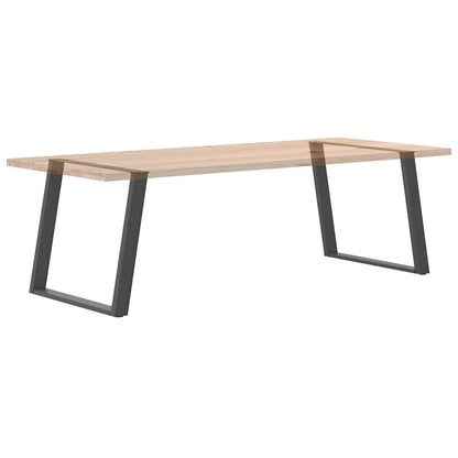 vidaXL Dining Table Legs U-Shaped 2 pcs Anthracite 100x(72-73) cm Steel