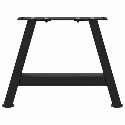vidaXL Coffee Table Legs A-Shaped 2 pcs Black 30x(30-31) cm Steel