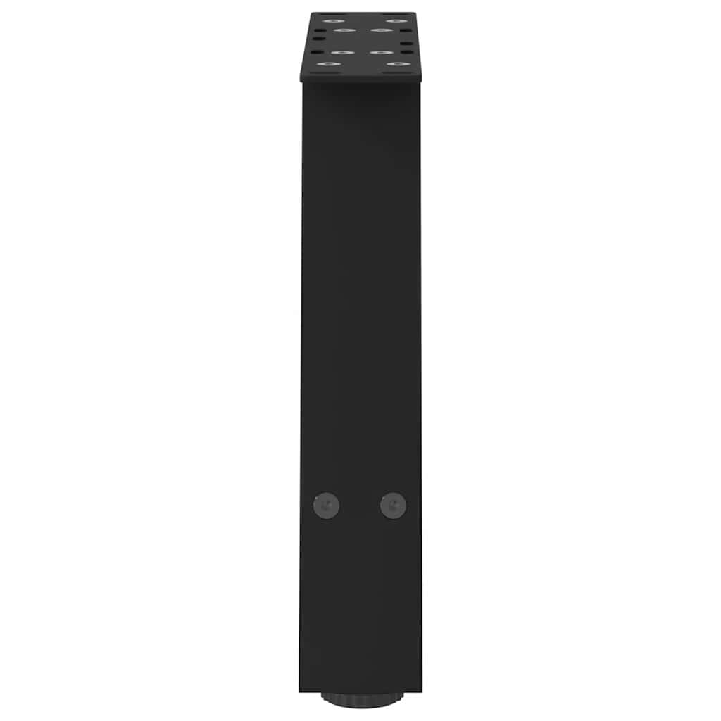 vidaXL Coffee Table Legs A-Shaped 2 pcs Black 30x(30-31) cm Steel