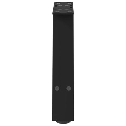 vidaXL Coffee Table Legs A-Shaped 2 pcs Black 30x(30-31) cm Steel