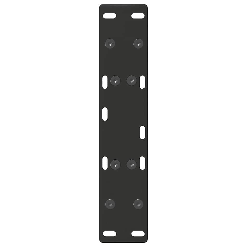 vidaXL Coffee Table Legs A-Shaped 2 pcs Black 30x(30-31) cm Steel