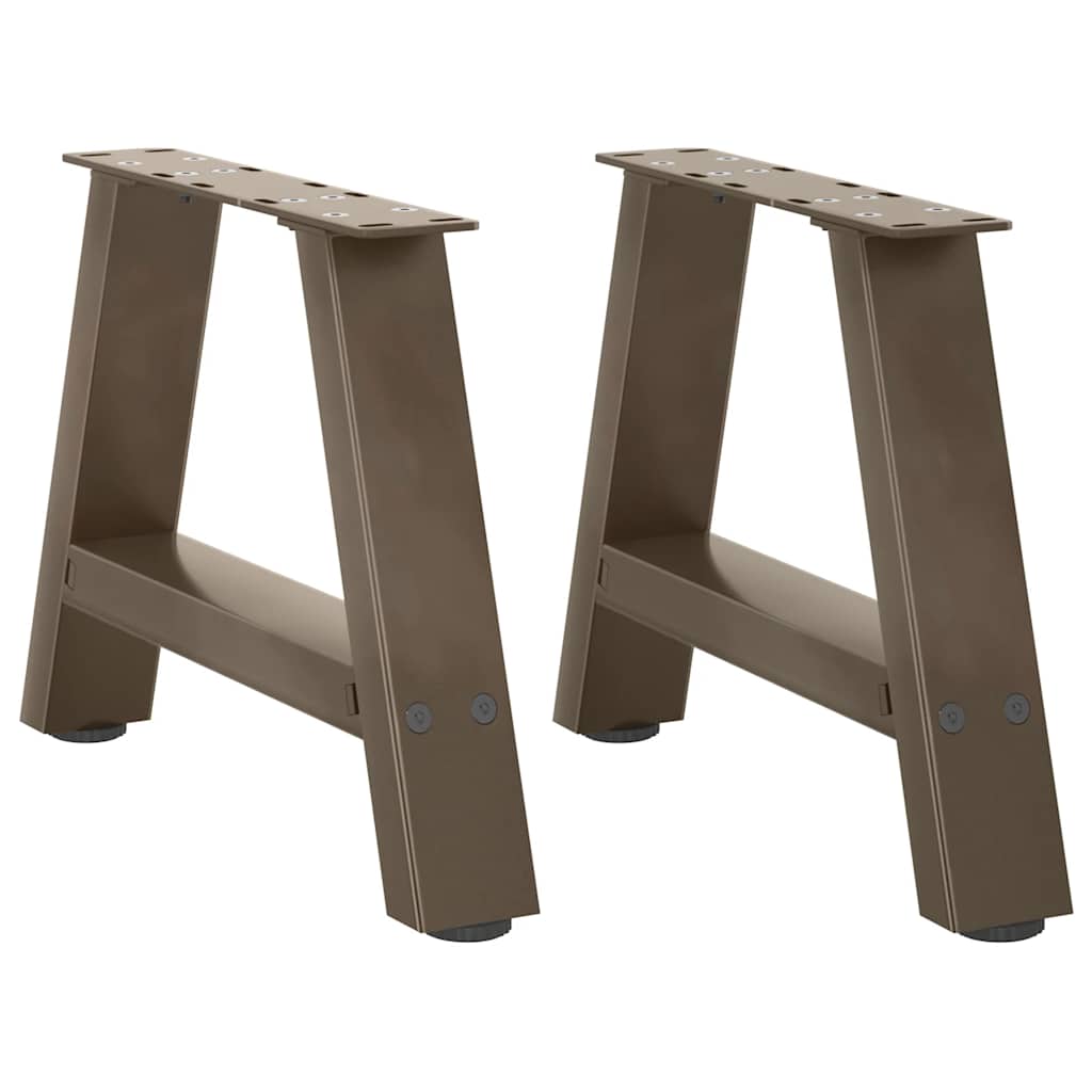 vidaXL Coffee Table Legs A-Shaped 2 pcs 30x(30-31) cm Steel
