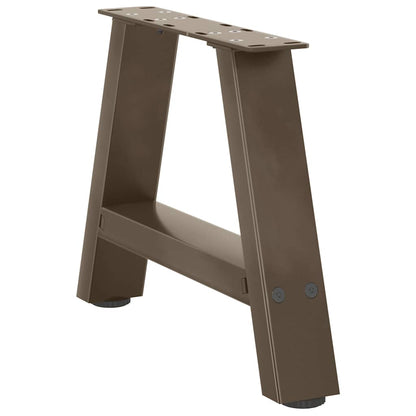 vidaXL Coffee Table Legs A-Shaped 2 pcs 30x(30-31) cm Steel