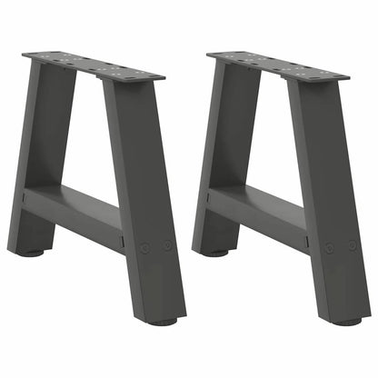 vidaXL Coffee Table Legs A-Shaped 2 pcs Anthracite 40x(30-31) cm Steel
