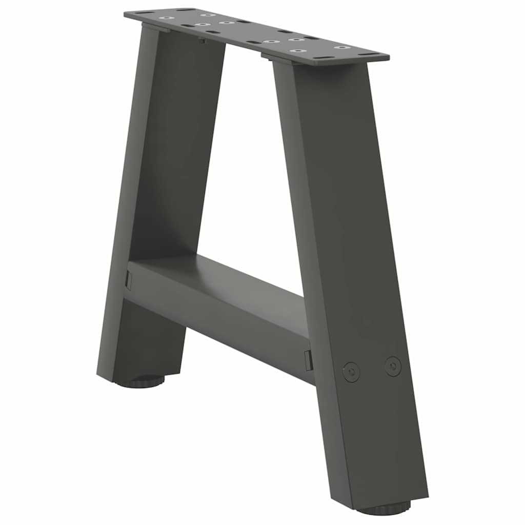 vidaXL Coffee Table Legs A-Shaped 2 pcs Anthracite 40x(30-31) cm Steel