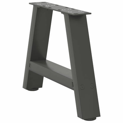 vidaXL Coffee Table Legs A-Shaped 2 pcs Anthracite 40x(30-31) cm Steel