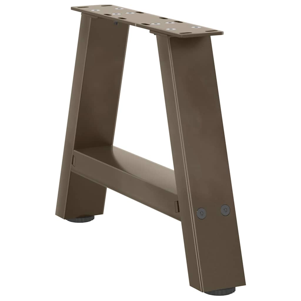 vidaXL Coffee Table Legs A-Shaped 2 pcs 40x(30-31) cm Steel