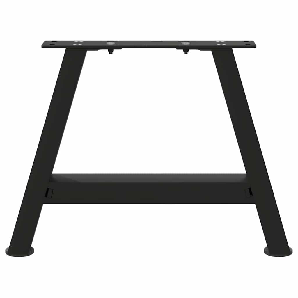 vidaXL Coffee Table Legs A-Shaped 2 pcs Black 50x(30-31) cm Steel