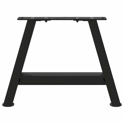 vidaXL Coffee Table Legs A-Shaped 2 pcs Black 50x(30-31) cm Steel