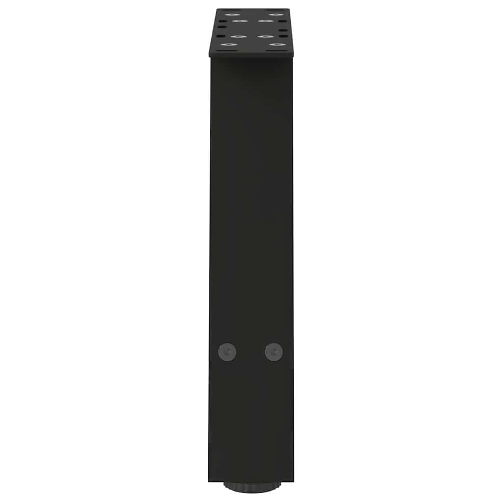 vidaXL Coffee Table Legs A-Shaped 2 pcs Black 50x(30-31) cm Steel
